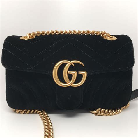 gucci black velvet makeup bag|gucci marmont mini bag black.